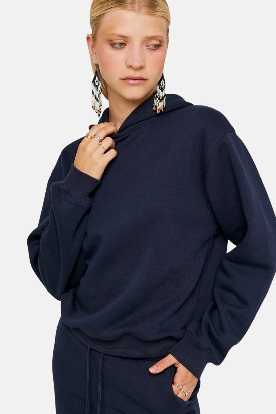 Sweater met kap blauw - TALLY WEIJL - TALLY WEIJL