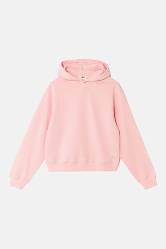Sweat à capuche rose de TALLY WEIJL, uni et à manches longues.