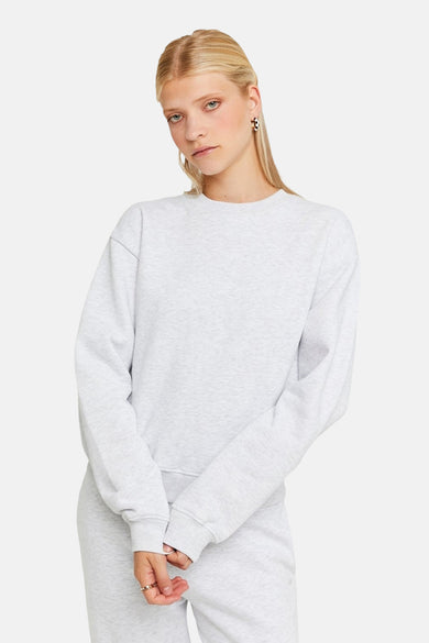 Grijze sweater van TALLY WEIJL, met lange mouwen en ronde hals.