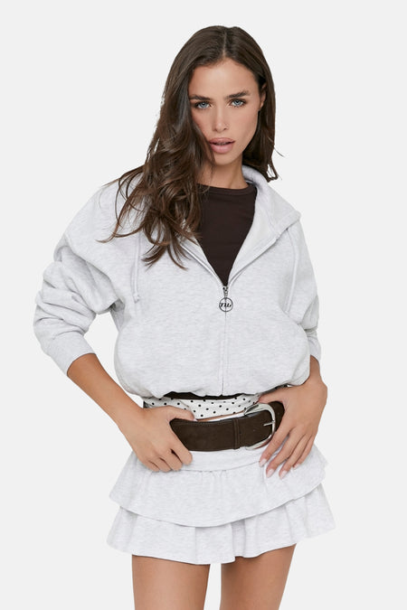 Sweater met kap - grijs