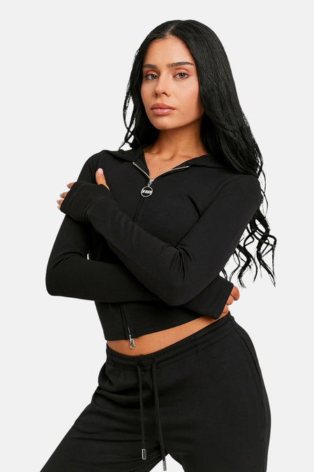Sweater met kap zwart - TALLY WEIJL