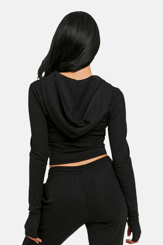 Sweat à capuche - noir