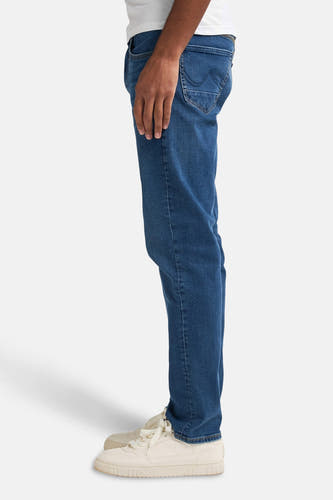 Jean droit en denim mid blue ble Pet Petrol Industries Industries avec avec avec avec avec charesres