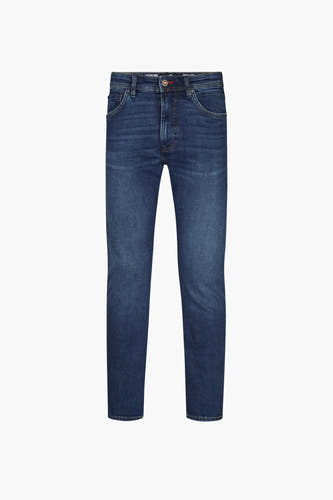 Jean droit en denim bleu de Petrol Industries, avec un léger lavage et des poches classiques.