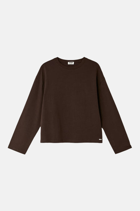 T-shirt met lange mouwen - bruin