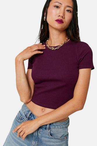 T-shirt met korte mouwen - paars