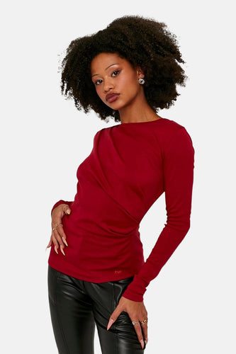 T-shirt met lange mouwen - rood