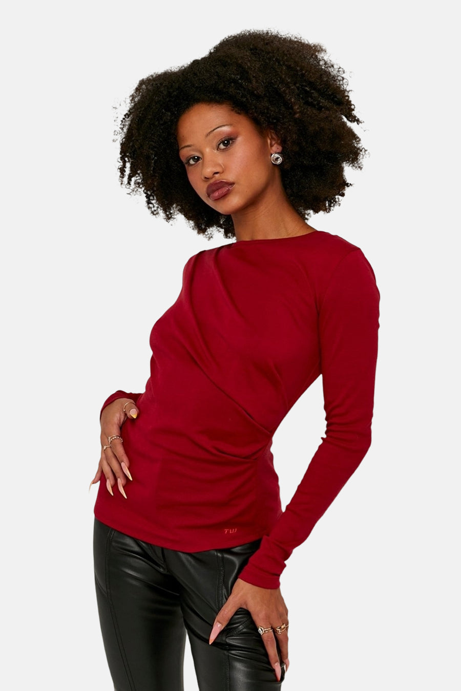 T-shirt met lange mouwen - rood