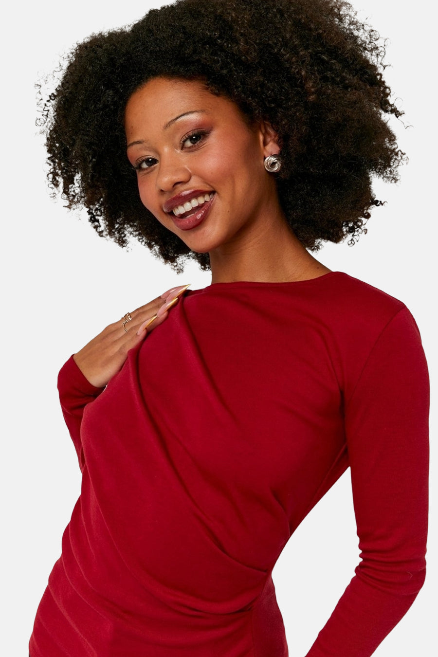 T-shirt met lange mouwen - rood