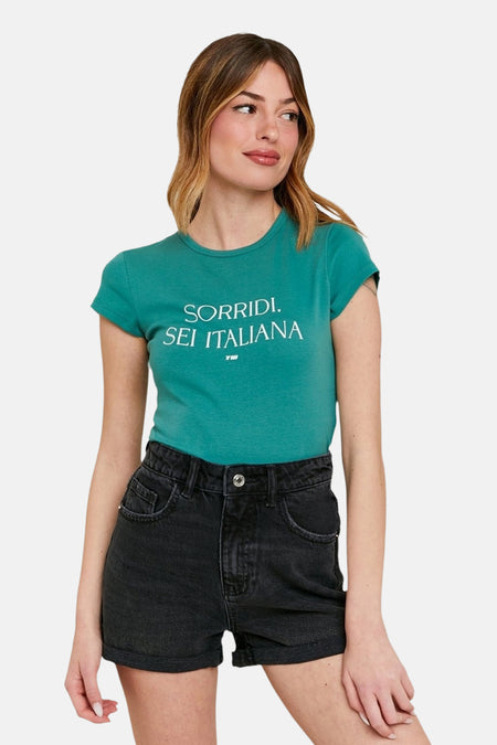 T-shirt (korte mouwen) Groen - TALLY WEIJL