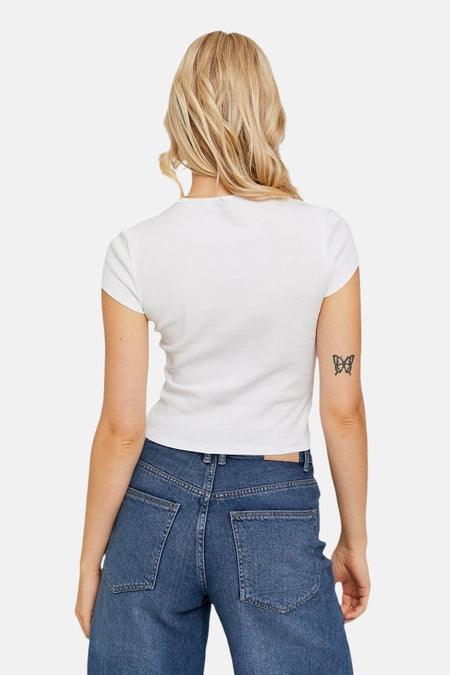 T-shirt met korte mouwen - wit