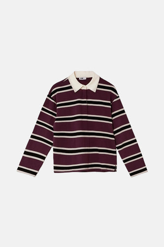 Polo met lange mouwen - bordeaux - TALLY WEIJL