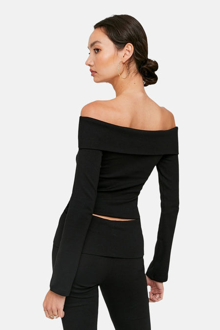 T-shirt met lange mouwen - zwart