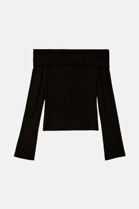T-shirt met lange mouwen - zwart