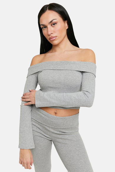 T-shirt à manches longues - gris