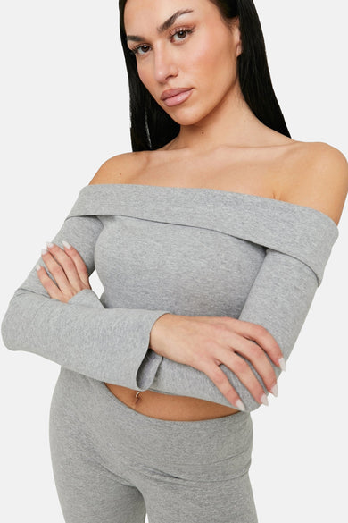 T-shirt à manches longues - gris