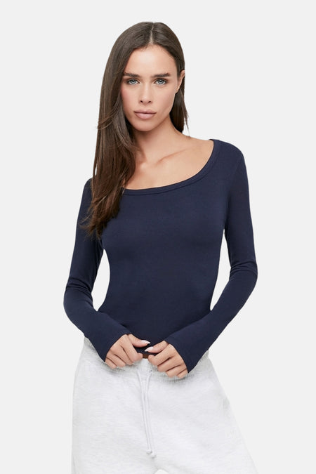 T-shirt met lange mouwen - blauw