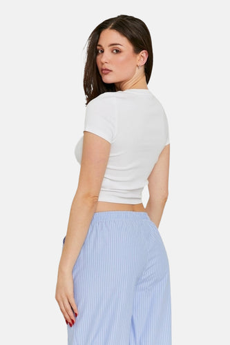 T-shirt à manches courtes - blanc - TALLY WEIJL