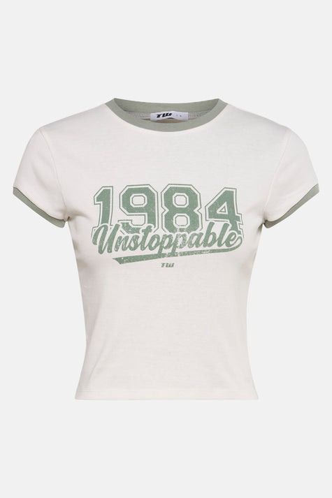 T-shirt à manches courtes - Écru