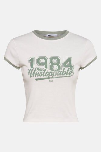 T-shirt met korte mouwen - Ecru