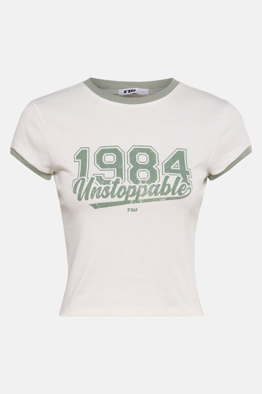 T-shirt met korte mouwen - Ecru