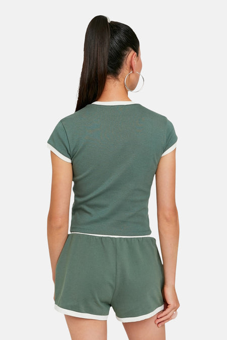 T-shirt met korte mouwen - groen