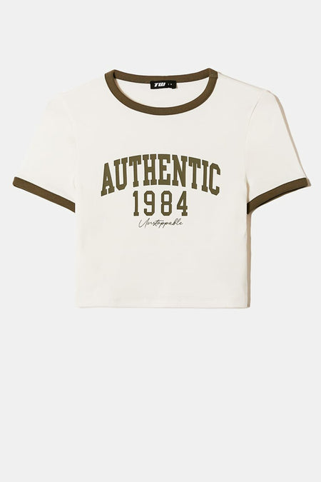 T-shirt met korte mouwen - wit