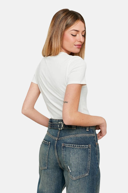 T-shirt (manches courtes) Écru - TALLY WEIJL