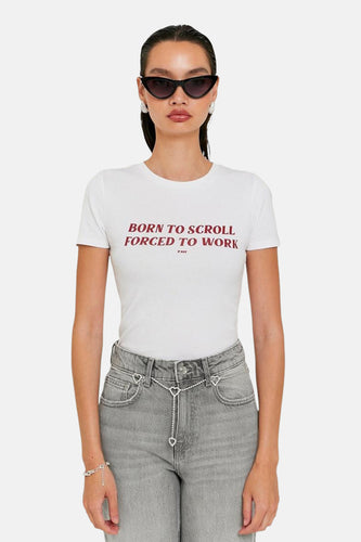 T-shirt met korte mouwen - wit