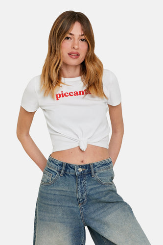 T-shirt met korte mouwen - wit