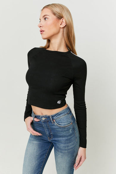 T-shirt met lange mouwen - zwart