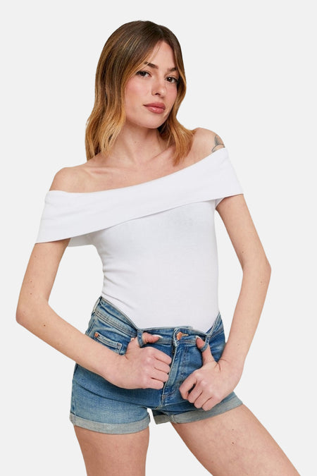 Top uni manche courte Blanc - TALLY WEIJL