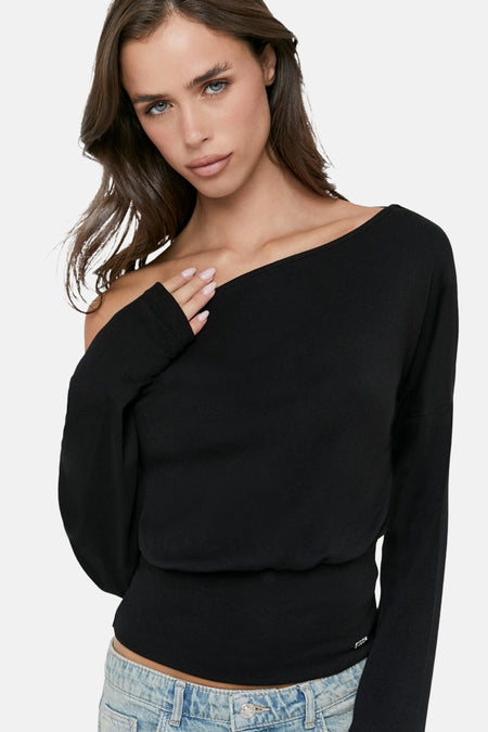 T-shirt met lange mouwen - zwart