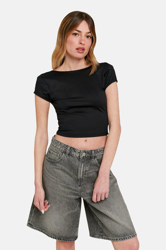 T-shirt met korte mouwen - zwart