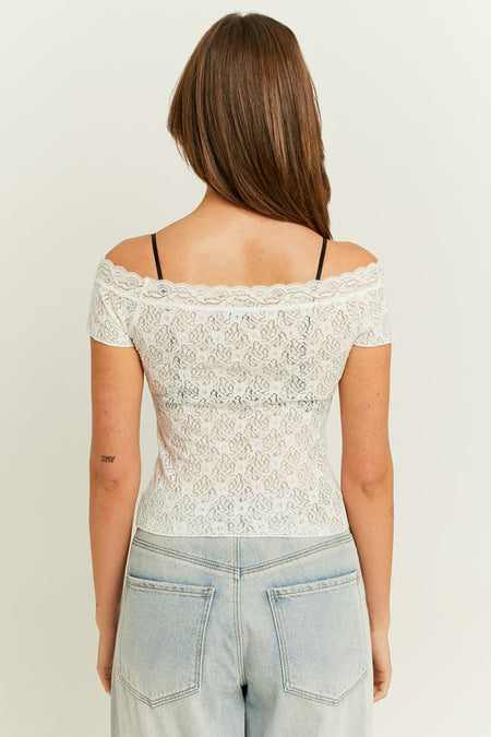 Top (korte mouwen) Wit - TALLY WEIJL