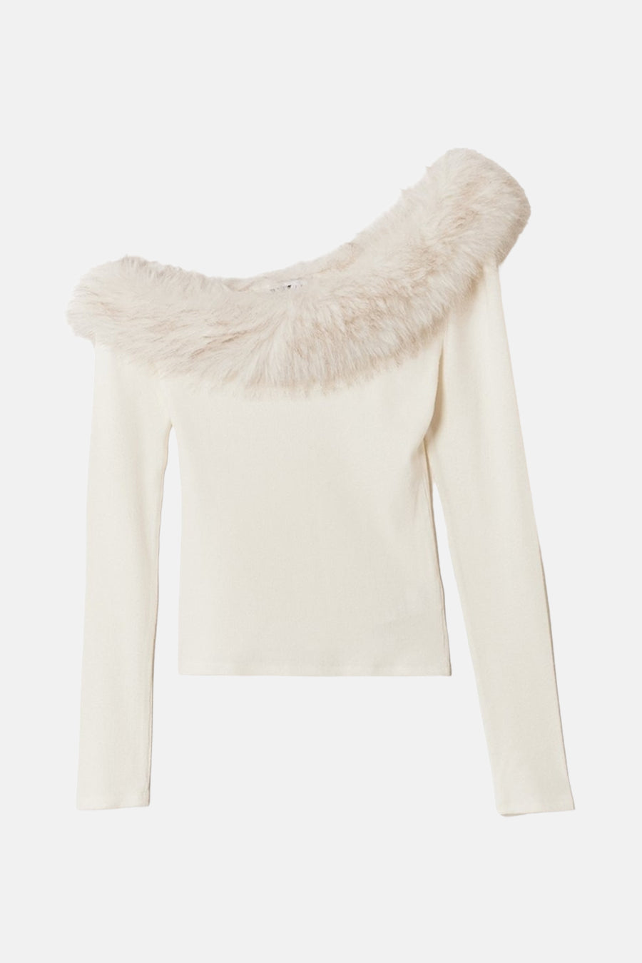 T-shirt met lange mouwen - ecru