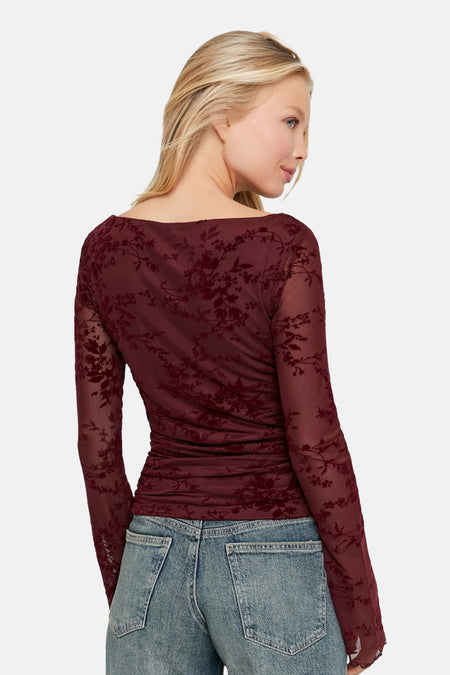 T-shirt met lange mouwen - rood