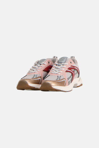 Multicolor sneakers van SUPERTRASH met roze, roségouden en grijze accenten en een robuuste witte zool.
