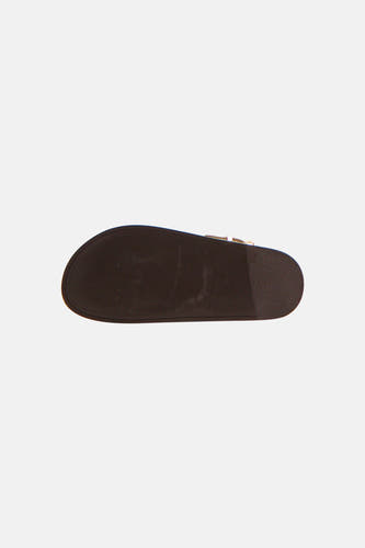 Sandales marron de SUPERTRASH, marque et taille 40 visibles sur la semelle.