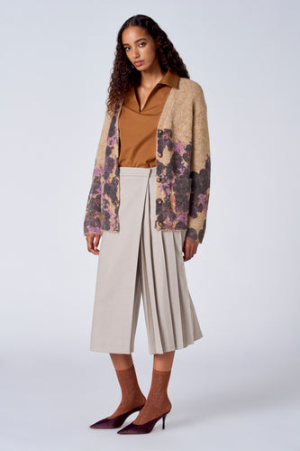 Pull met V-hals - bruin - SUNSET STUDIO