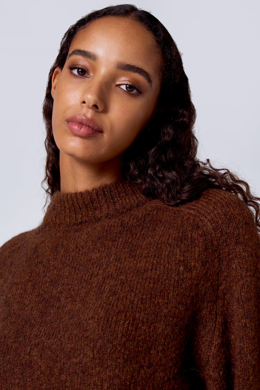 Pull à col rond - brun - SUNSET STUDIO