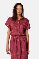 Blouse à manches courtes - bordeaux