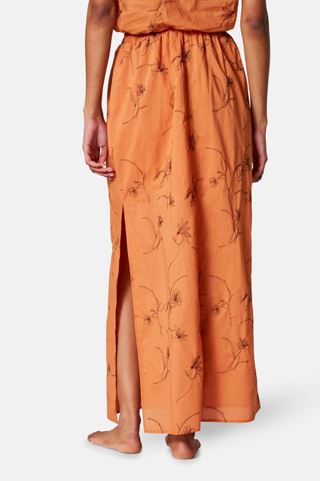 Jupe longue - orange