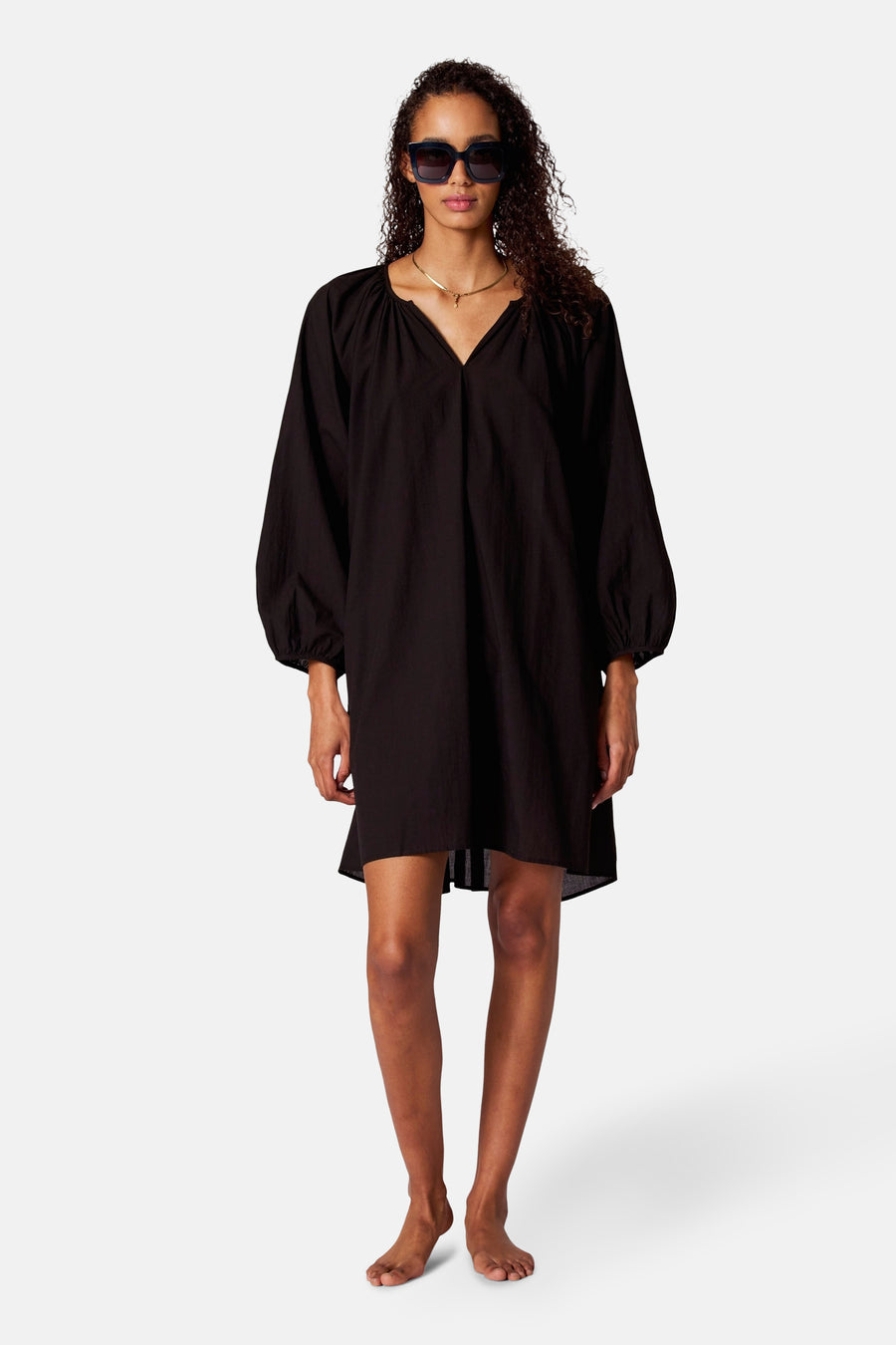 Kleedje met lange mouwen - zwart - SUNSET STUDIO