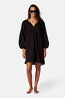 Kleedje met lange mouwen - zwart