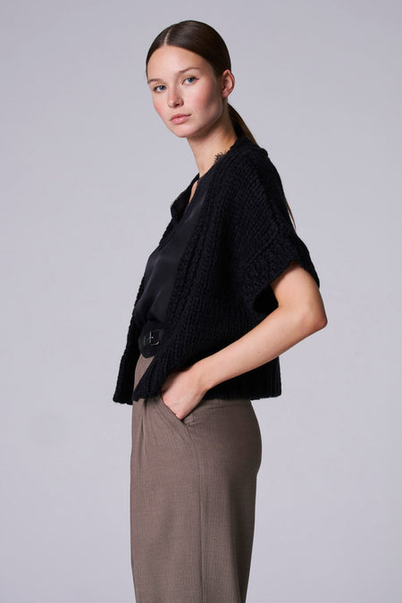 Gilet black denim - Astrid Black Label