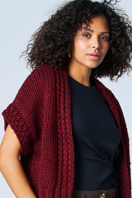 Gilet paars - Astrid Black Label