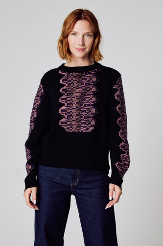 Pull met ronde hals - zwart - Clouds of Fashion - 4