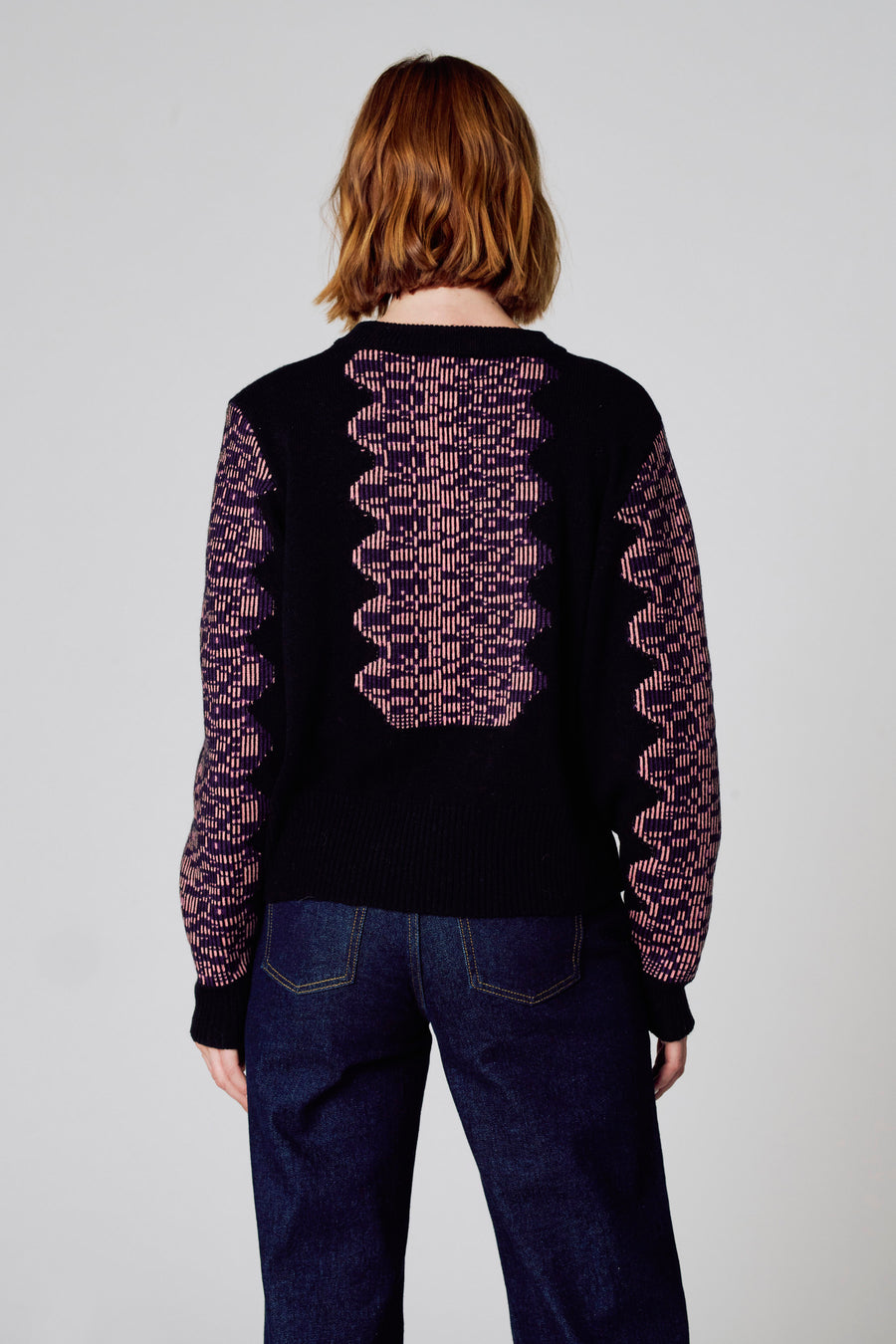 Pull met ronde hals - zwart - Clouds of Fashion - 3