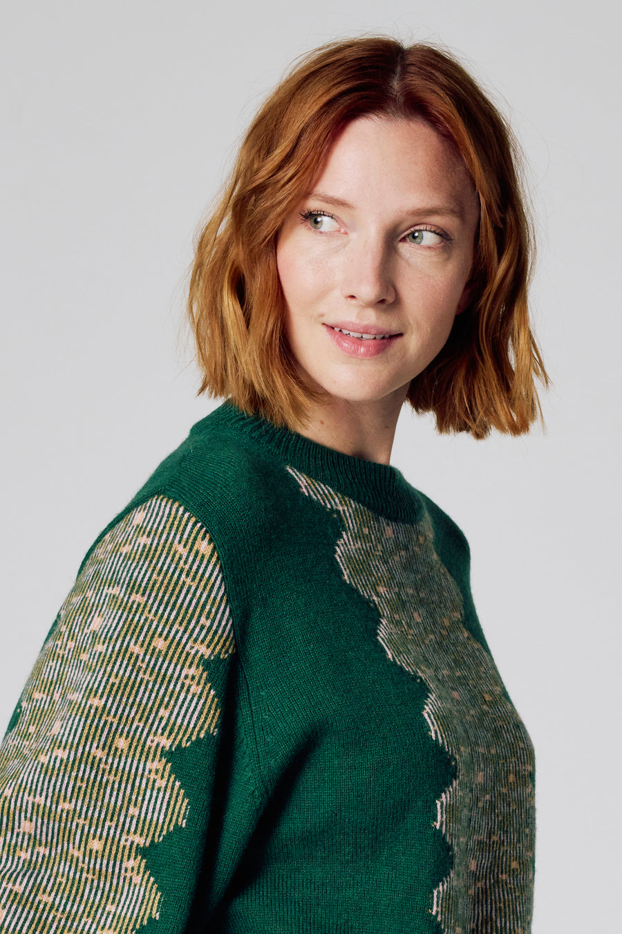 Pull met ronde hals - groen - Clouds of Fashion - 4